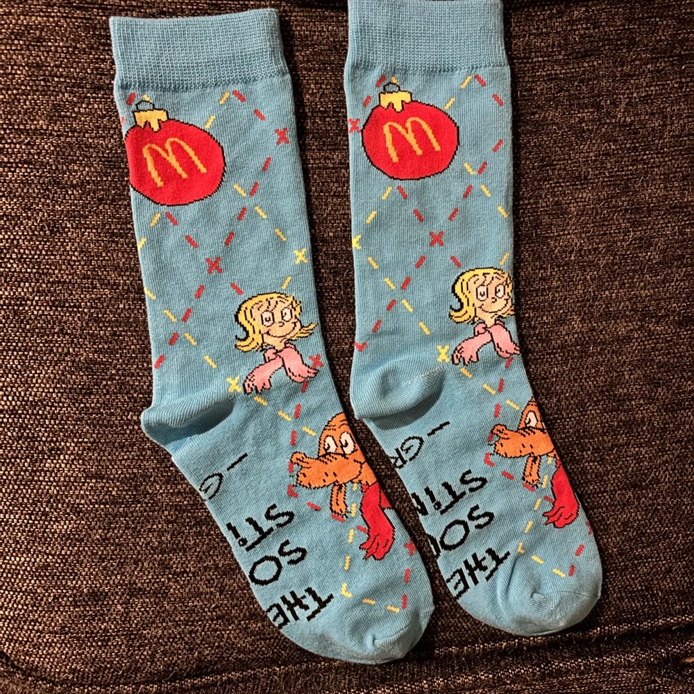 McDonald's gein h Blue Socks